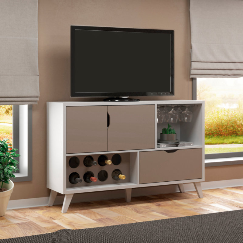 Luberta 12 Bottle Solid Wood Standard White