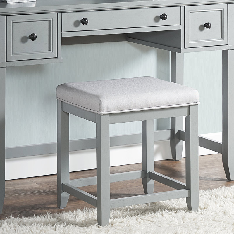 Ensemble coiffeuse avec miroir, Gris
