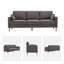 Canapé standard rembourré à accoudoirs carrés de 84 po Lagoa-1631770482