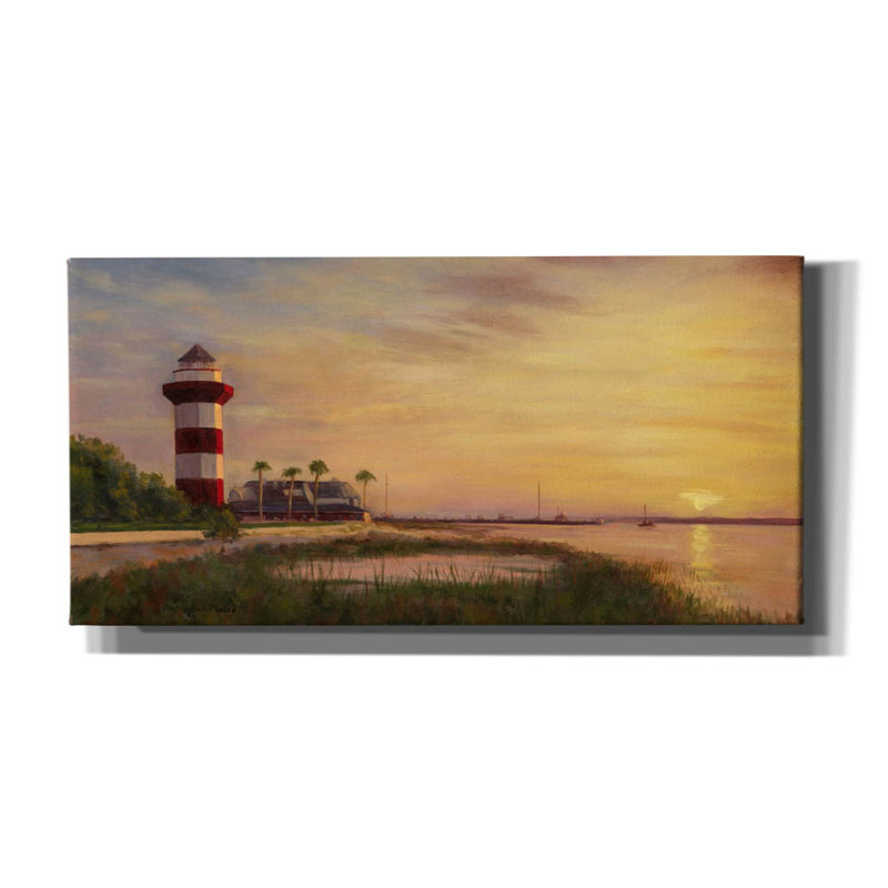 «Hilton Head Sunrise On Canvas» par Christopher Pierce, reproduction, H 12 po x l 24 po x P 0,75 po