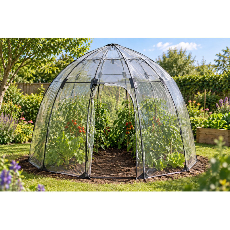 Haxnicks 11.5 Ft. W x 11.5 Ft. D Large Sunbubble Walk-in Greenhouse