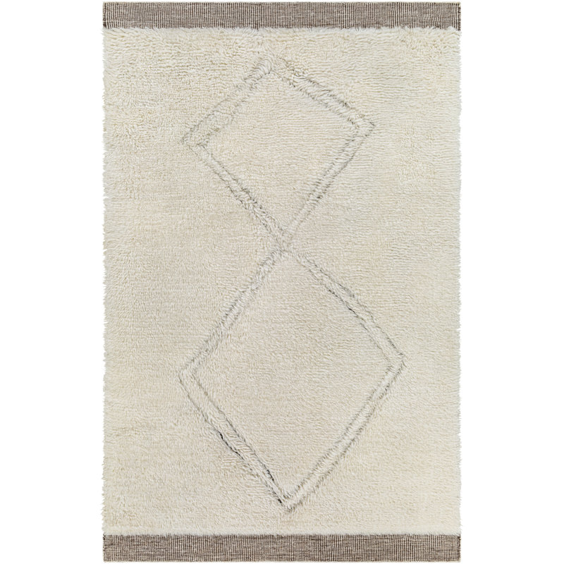 Saesha Hand Knotted Wool Indoor Rug, Rectangle 2' x 3'