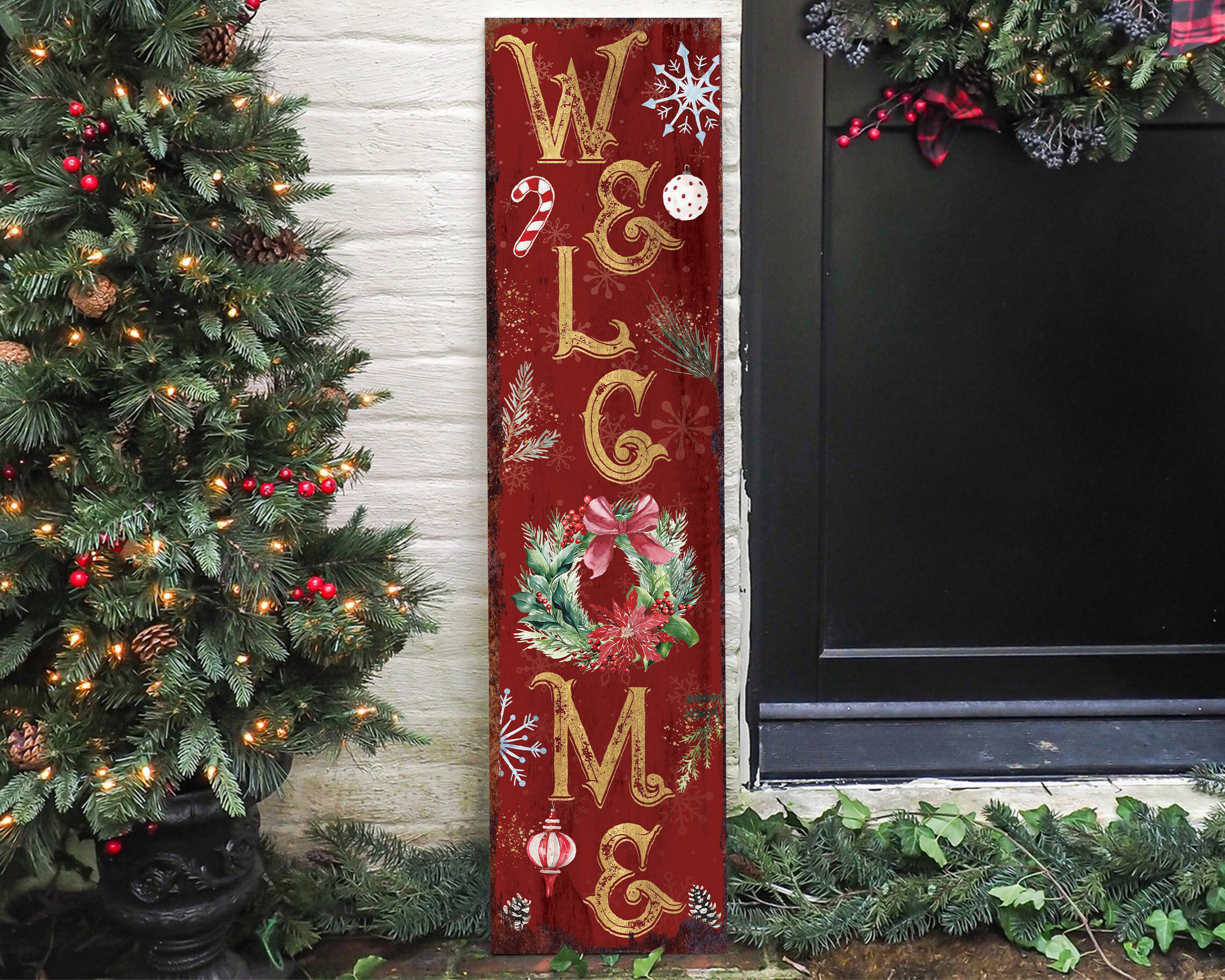 The Holiday Aisle® Juleana Weather Resistant Wood Wall Decor 