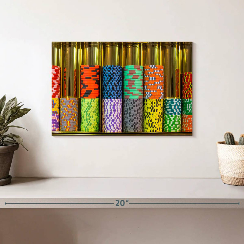 Senne Gambling Chips, 8" H x 12" W