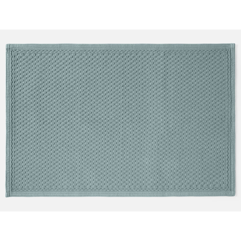 Tapis pour salle de bain en coton turc Moonstone, Bleu pacifique