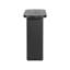 Console de 50 po de long noir
