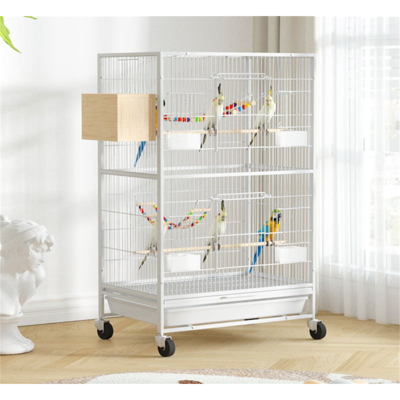 Cage à oiseaux 34,64 po Flois, Blanc
