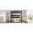 Black Rubber Wood Watsons Triple Bunk Bed (Watsons-Over-Watsons-Over-Watsons) Featuring Detachable Design, Ladders, And Safety Guardrails-905697466