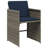  Garden Dining Set Grey And Brown-1304428626-1304428636