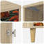 36cm W Engineered Wood Bedside Table