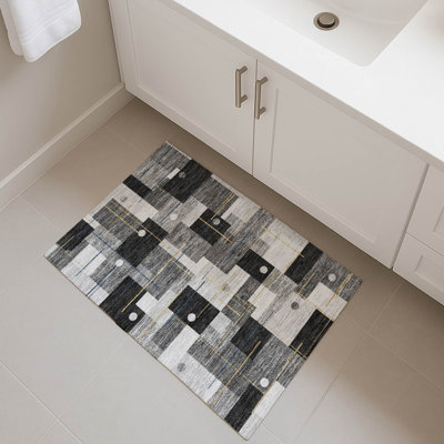 Machine Washable Indoor/Outdoor Chantille ACN2716 Geometric Rug