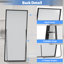 Miroir surdimensionné sur toute la longueur avec cadre en aluminium de qualité aérospatiale et verre nano - chambre à coucher, salle de bain, salle de sport-617856548-618221851