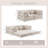 Compression Mahjong Sofa,Convertible Floor Sofa Bed,DIY Boneless Modular Sectional Sofa,No Assembly Required,Circle Fleece Fabric,Modern Oversized Loveseat,White-1242158342