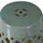 Outsunny 13" X 18" Ceramic Garden Stool With Woven Lattice Design & Glazed Strong Materials Decorative End Table, Green
