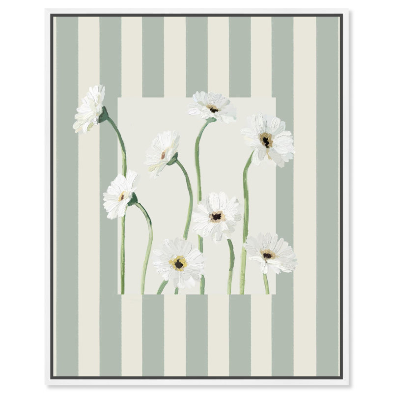 «Daisy Window Boho», impression sur toile par Notoriart, H 16 po x l 20 po, Toile tendue avec châssis