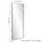 Tierone Wavy Metal Rectangle Full Length Mirror