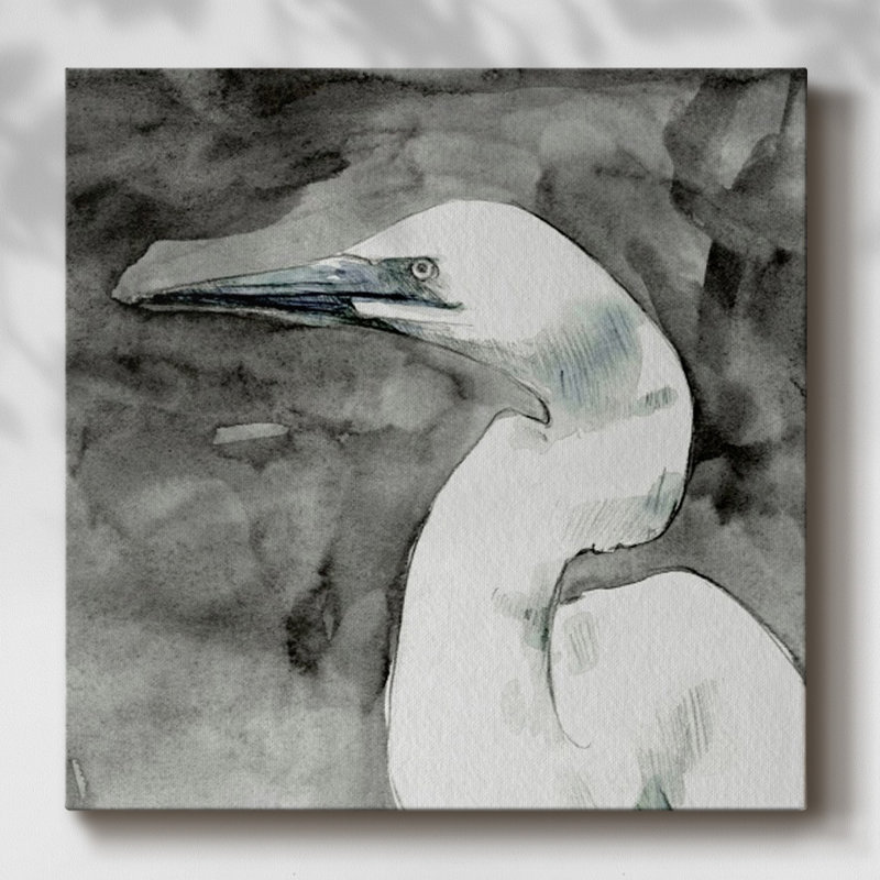 Aigrette solennelle II sur toile, H 32 po x l 32 po x P 1,5 po
