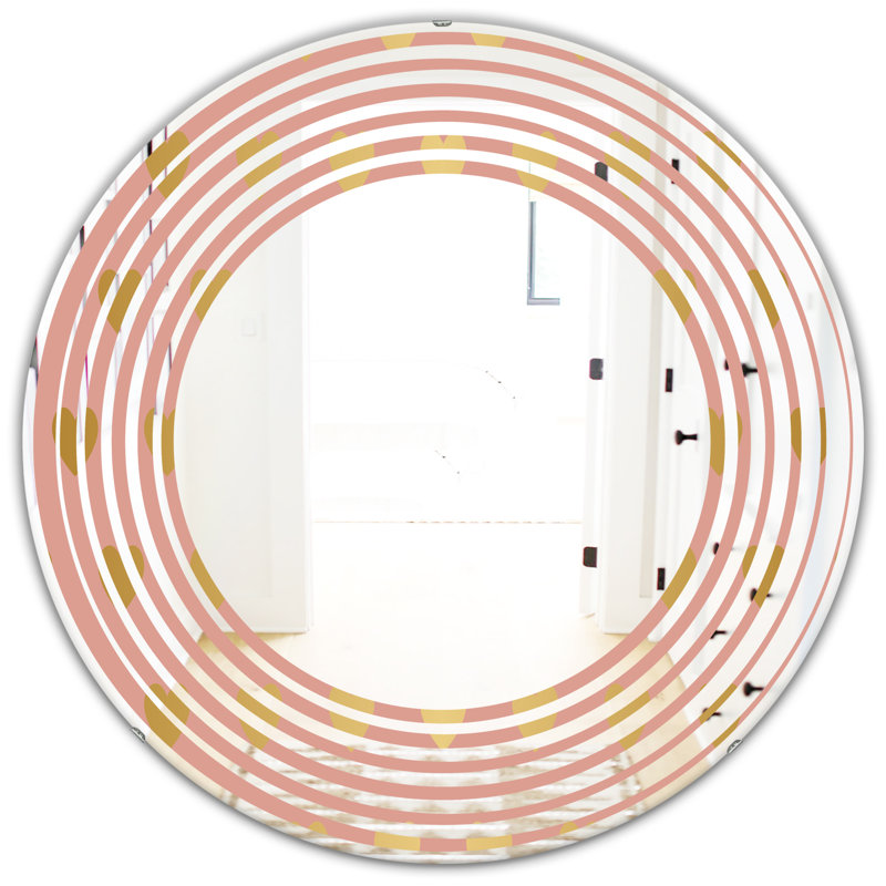 Miroir mural sans cadre Hearts on Wave, H 31,5 po x l po