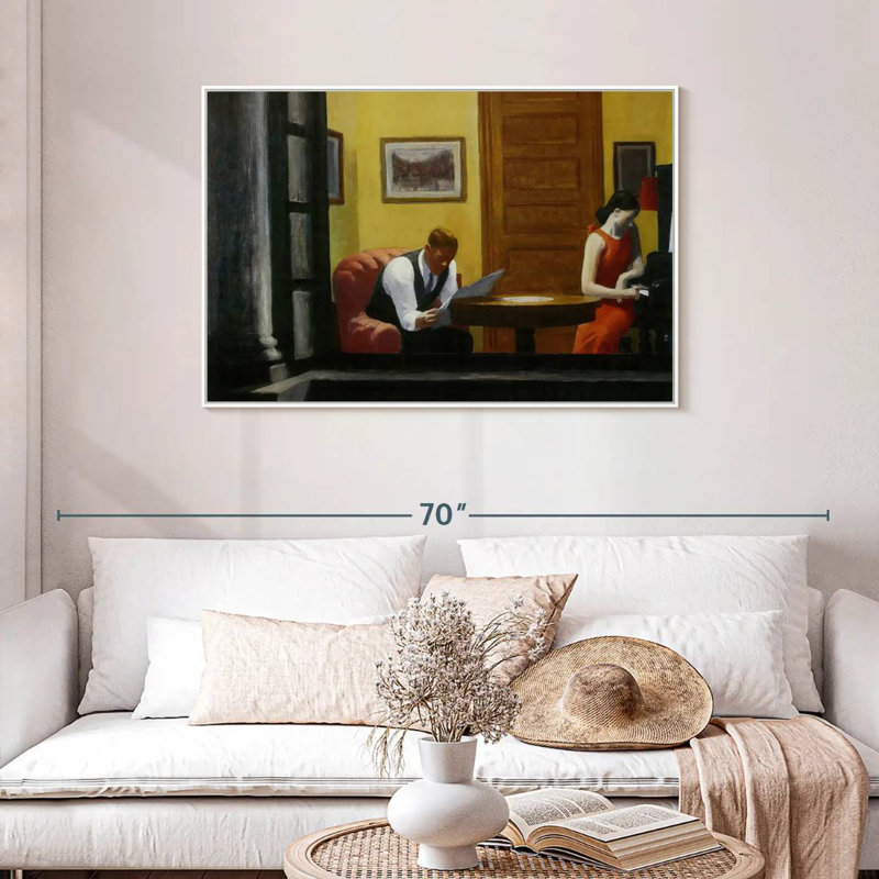 Room In New York, Floating Frame White, 43" X 29"