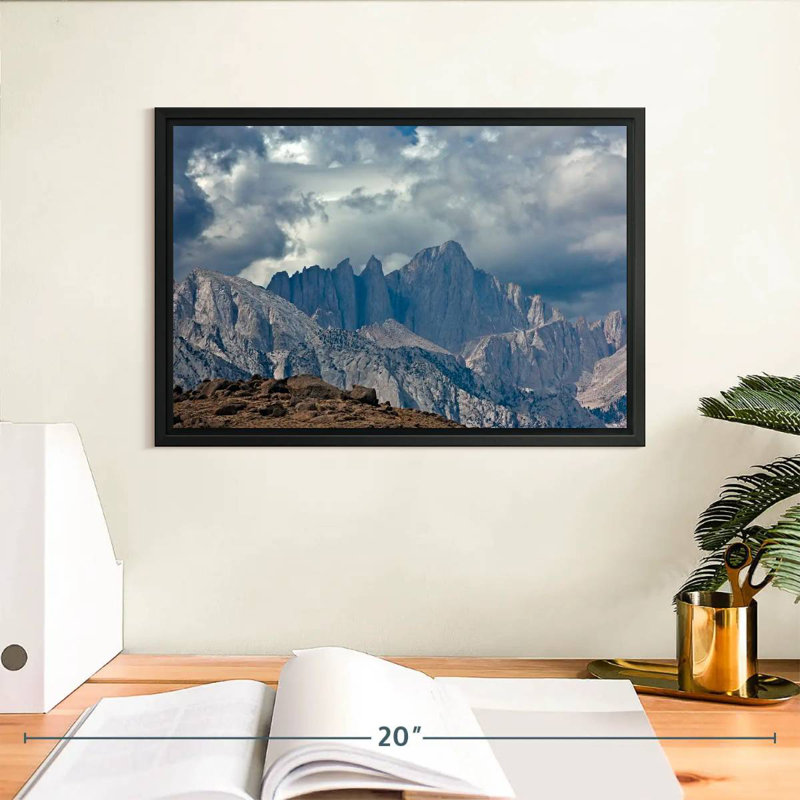 Majestic Mount Whitney, Cadre flottant noir, 13 po x 9 po