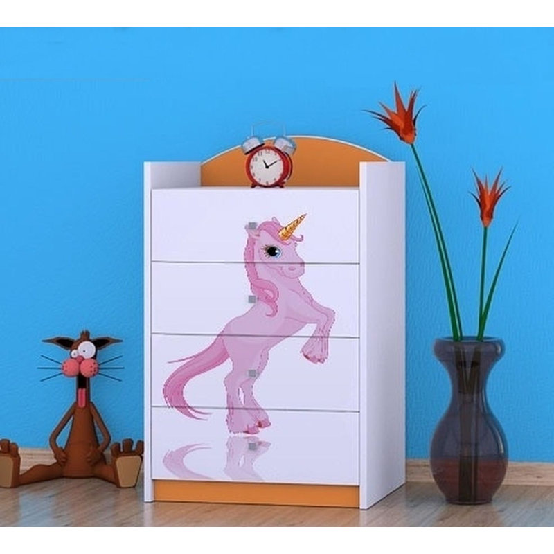 Nisswa Kids 4 - Drawer Chest, Orange
