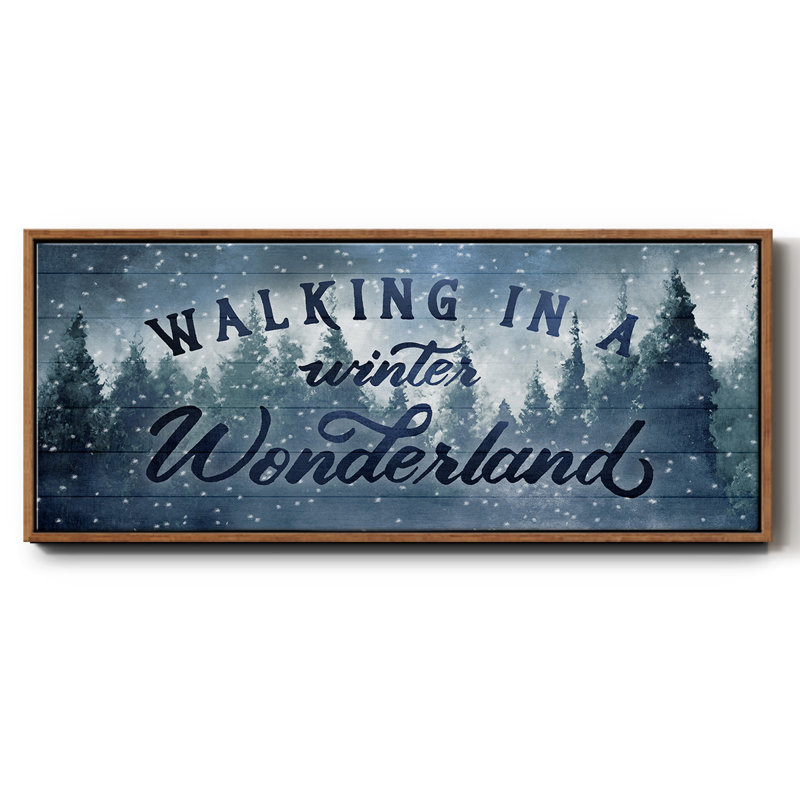 Winter Wonderland - toile encadrée, H 12 po x l 30 po