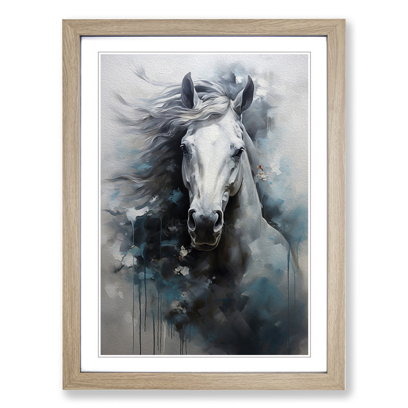 Horse Contemporary - Framed Print