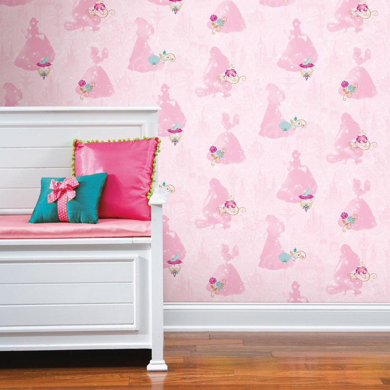Papier peint adhésif princess et colle disney