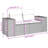 Vidaxl Garden Sofa Set Black