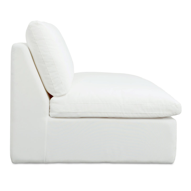 Miles Outdoor Sofa Speckled Charcoal, White