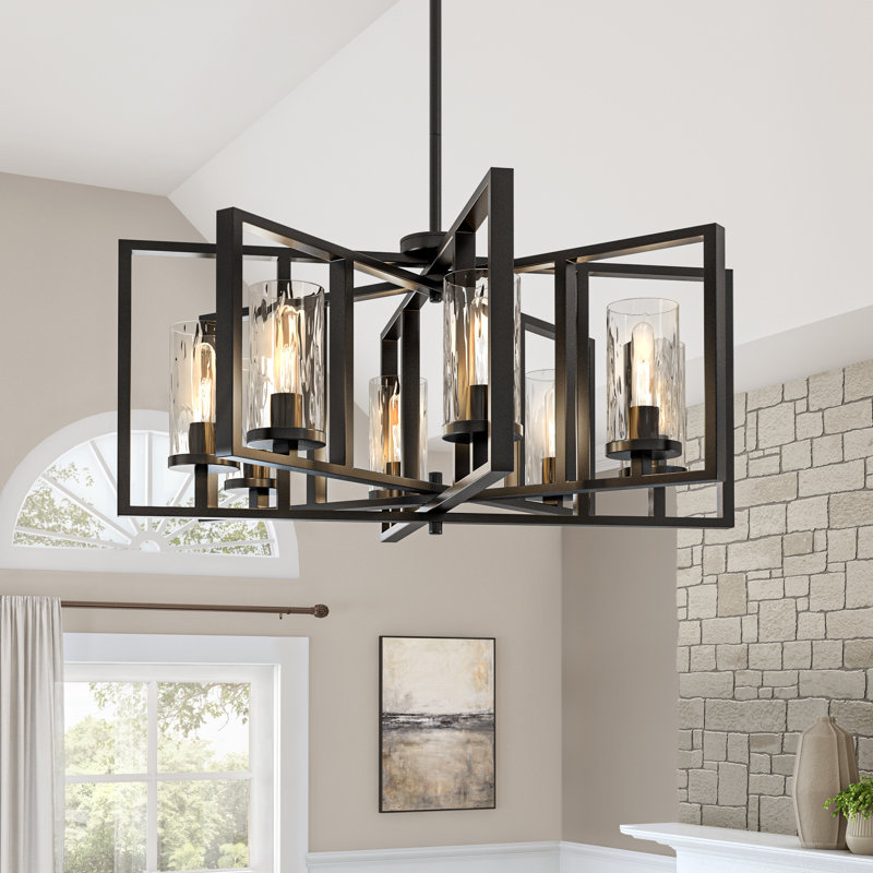 Lustre géométrique à 8 lumières Kuhle