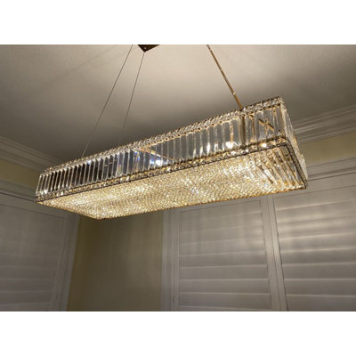 Kliton 8 - Light Dimmable Rectangle Chandelier