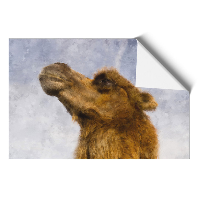 Camel Painting - Frameless Print, 21cm H x 30cm W x 0.1cm D