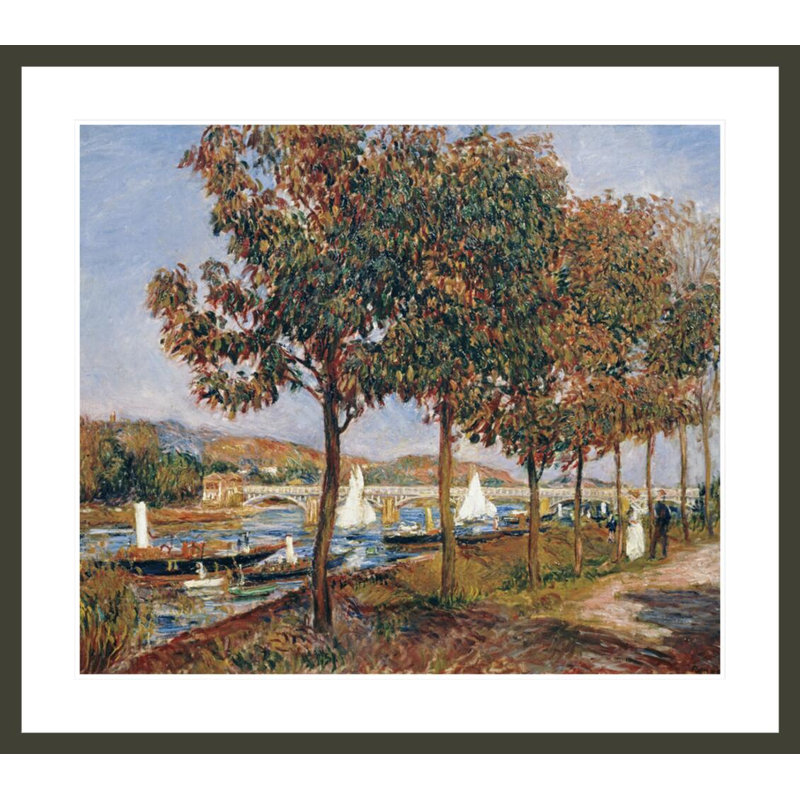 Le pont à Argenteuil, Pierre-Auguste Renoir, impression giclée sur cadre, H 33,5 po x l 37,83 po