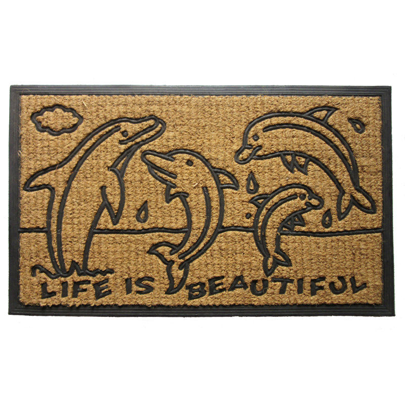 Onancock Non-Slip Animal Print Indoor / Outdoor Doormat
