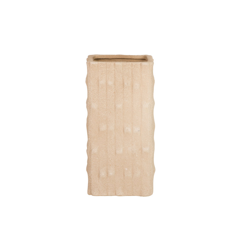 Ceramic / Porcelain Table Vase, Brown, 31cm H x 15cm W x 15cm D