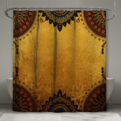 Rideaux de douche Golden Mandala