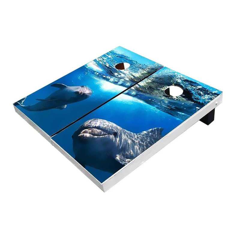 Planches de cornhole 2 'x 3' Dolphins
