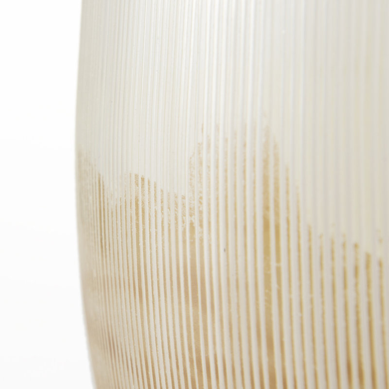 Rolf Glass Table Vase, 9" H x 8.6" W x 8.6" D