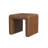 Ada Footstool Ottoman, Channel Tufted Taupe Brown Boucle, 19 Inch-112313372