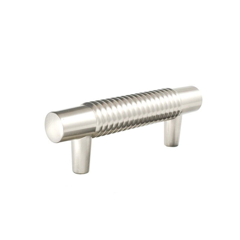Stacked 3" Center to Center Bar Pull, Satin Nickel