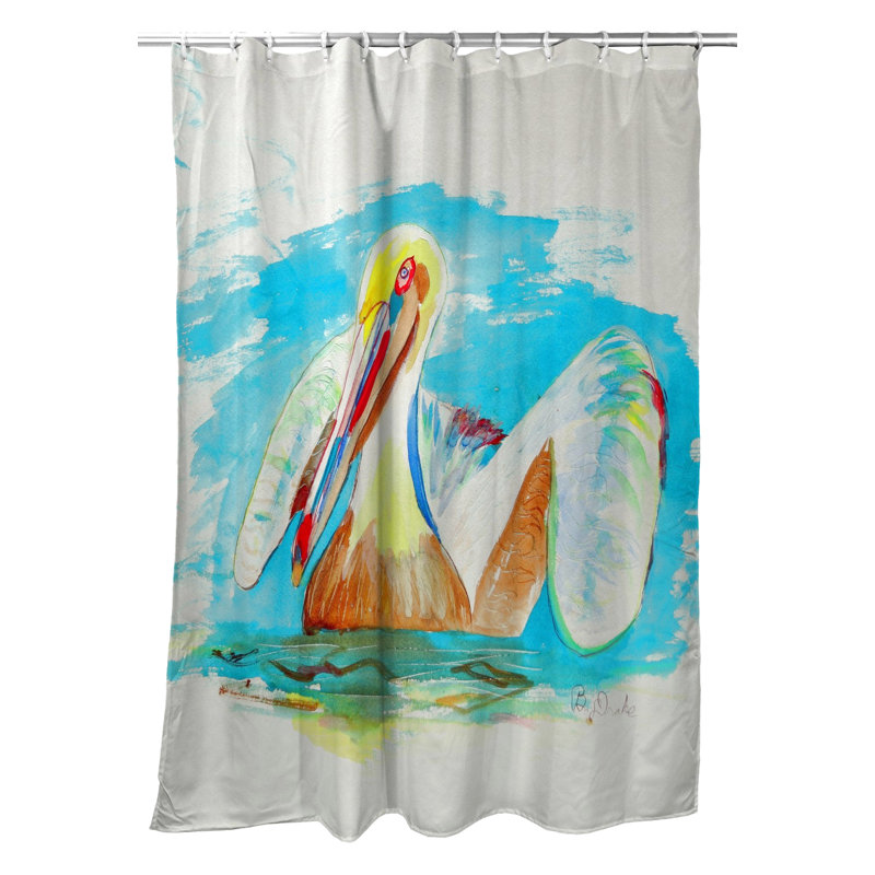 Rideau de douche simple pelican