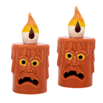 7in. Jack Orange Candle with LED Lights