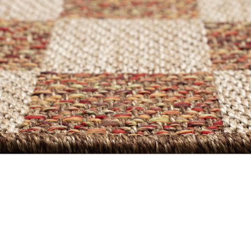 Ebern Designs Bohden Checkered Indoor/Outdoor Rug | Wayfair