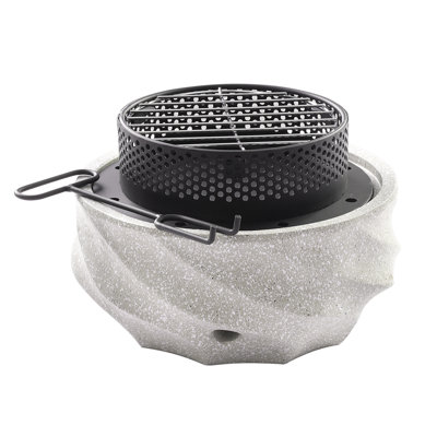 Tabletop Fire Pit Safer Buring Outdoor Mini Small Firepit for Decor Home Patio-Round 11.81"