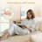 Modern 100" Corduroy Armless Modular Sofa With A Chaise Longue-19738095