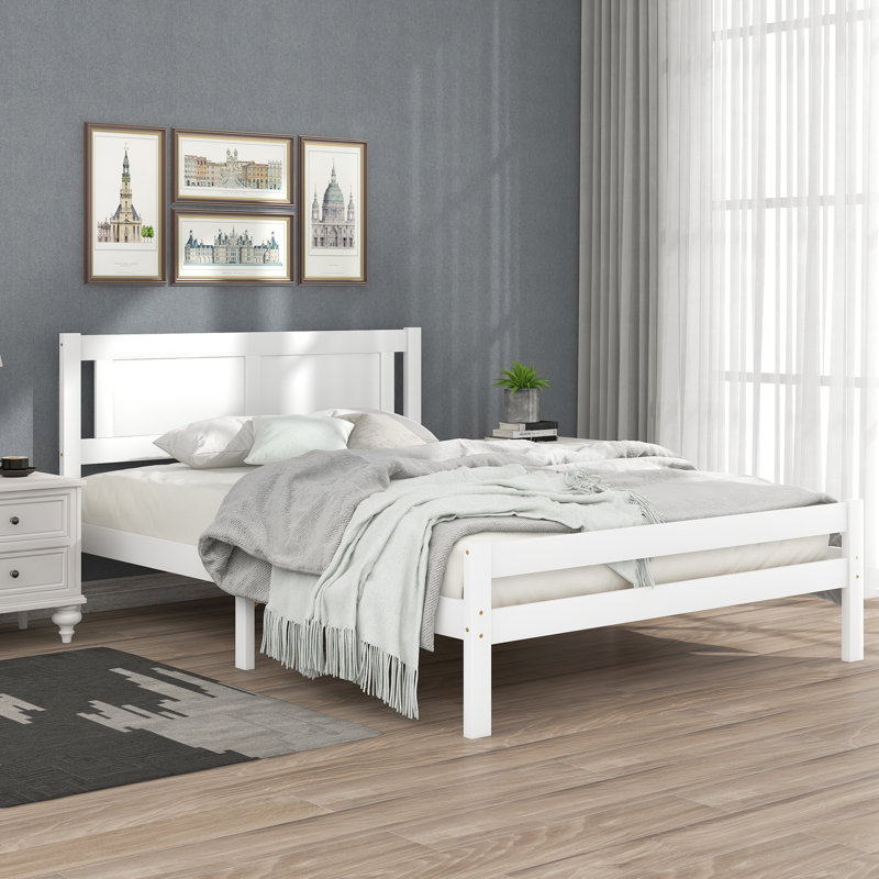 Oxendine Solid Wood Bed, Double (4'6)
