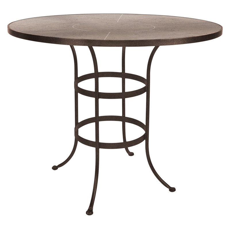 Outdoor Round Bar Table, 42" W x 42" L x 42.5" H, Copper Creek, Canyon Taupe