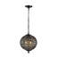 Luminaire suspendu contemporain noir en lustre en cristal W12 "Glam Smoke-1825839136-1851330010