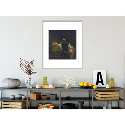 Aristotle with a Bust of Homer by Rembrandt van Rijn - Framed Giclee Print